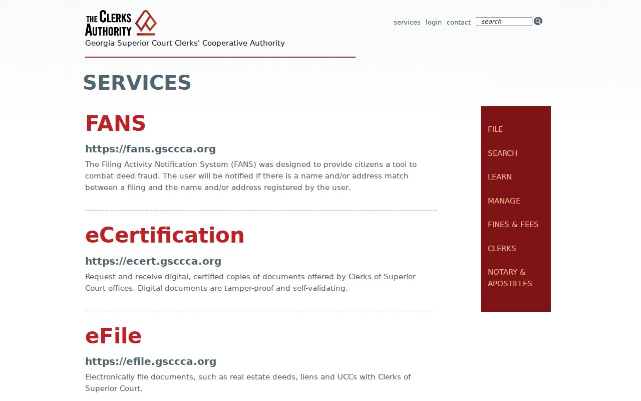 GSCCCA services for Georgia court records