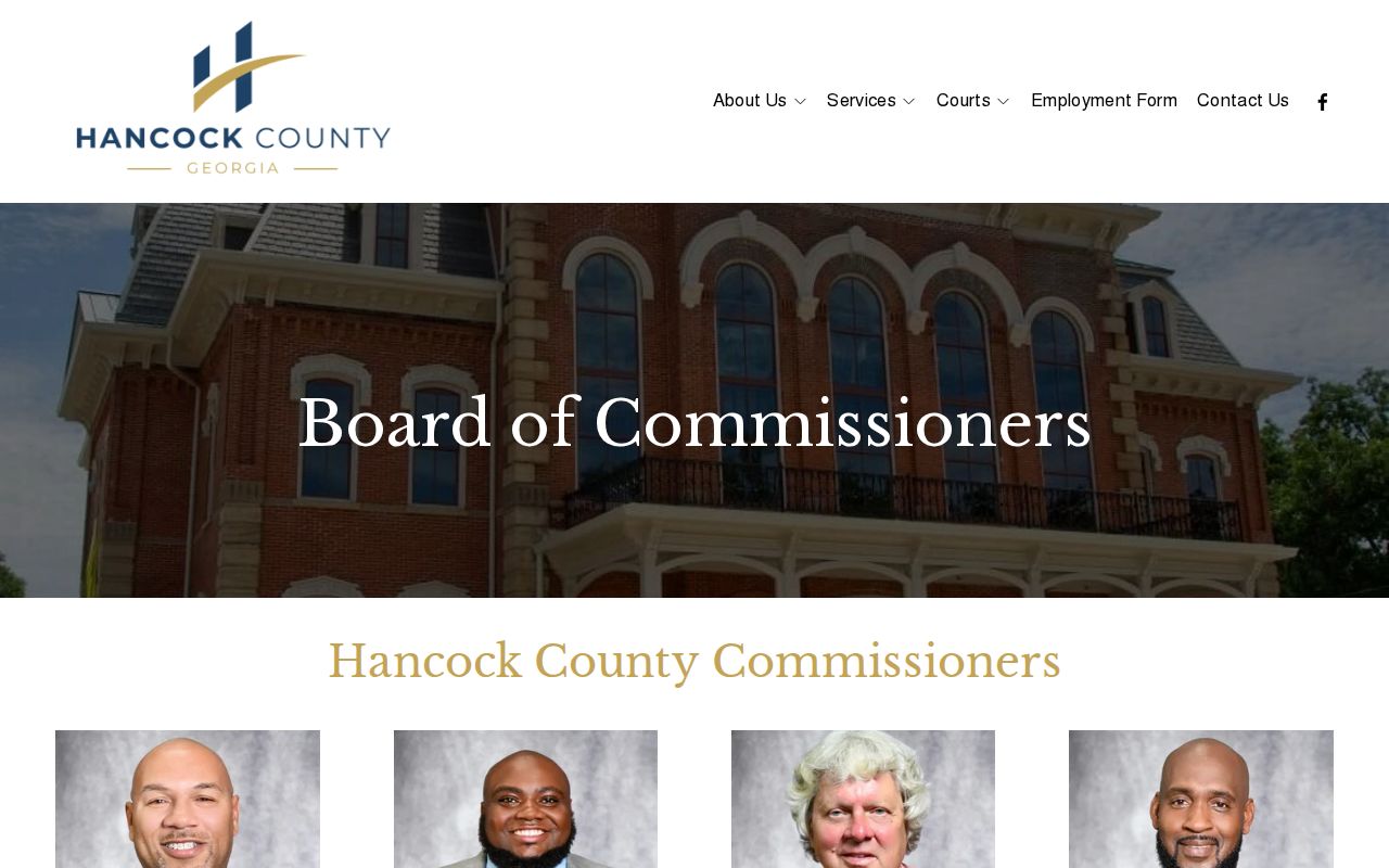 Hancock County courthouse context on the county website