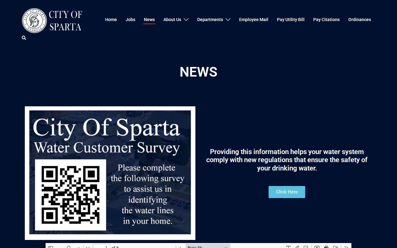 City of Sparta news and City Hall information
